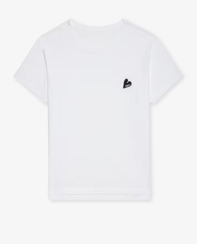 Camiseta Zadig blanca corazon